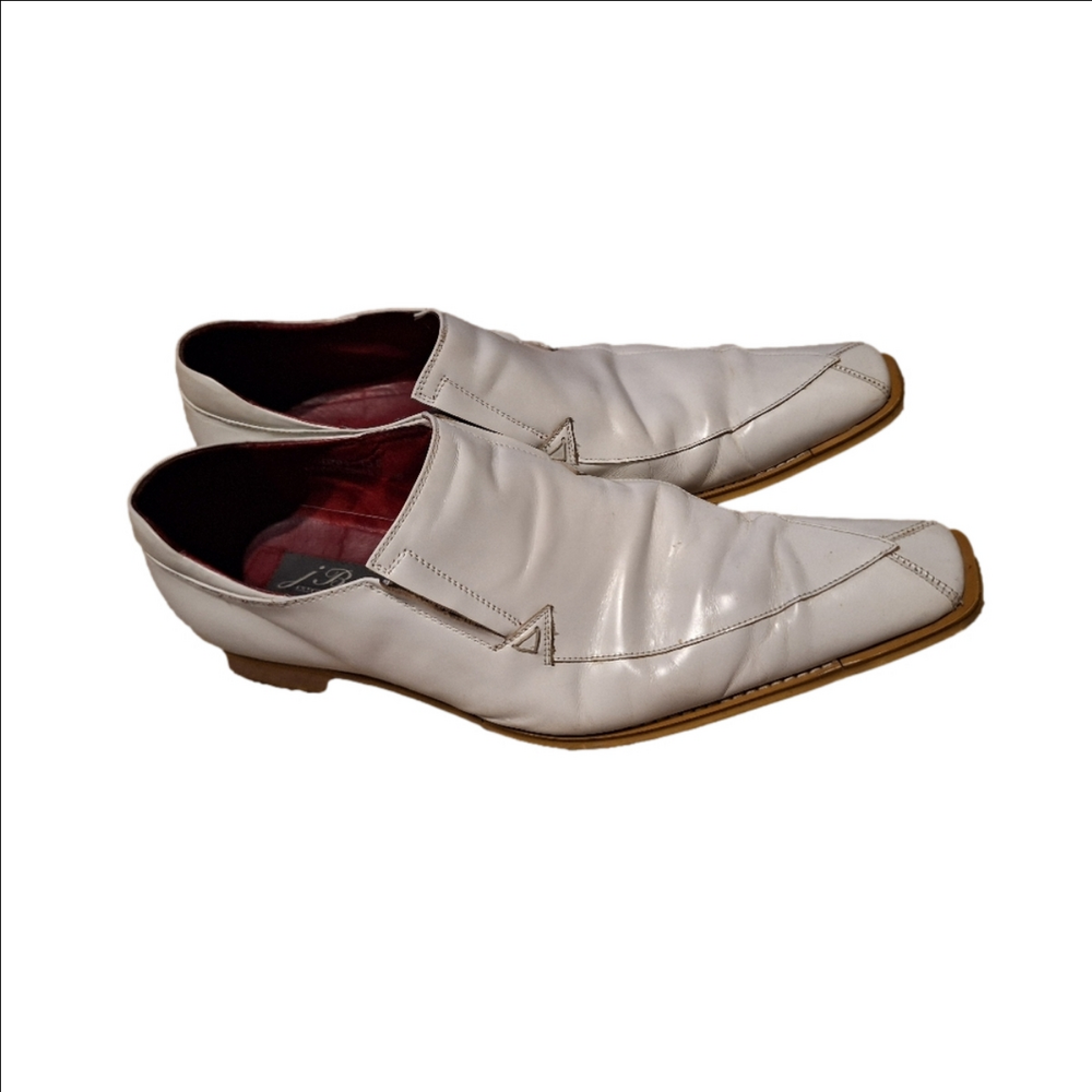 J. BOSCO/  EXECUTIVE COLLECTION / MENS LEATHER SHOES / WHITE / SIZE 13 E